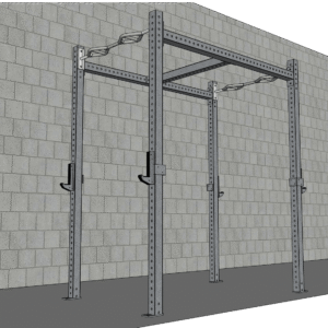 TGrip Commercial 4' Wide Rig - 3x3 Steel - Functional Multi-Grip Pull-Up - Sandwich Style J-Hooks