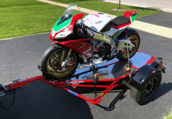 Single Ride-Up SRL Stand-Up™ Motorcycle Trailer - Image 14