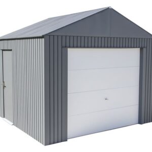 Sojag 12x10 Everest Steel Storage Garage Kit - Charcoal