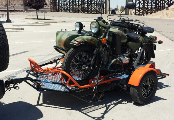 Dual Ride-Up SRL Folding Motorcycle Trailer - Image 14