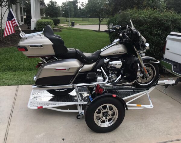 Single Ride-Up SRL Stand-Up™ Motorcycle Trailer - Image 12