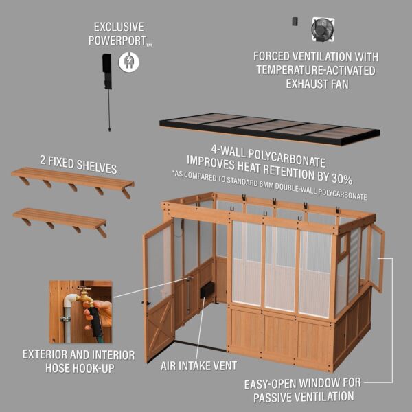 9x6 Willow Greenhouse - Image 15