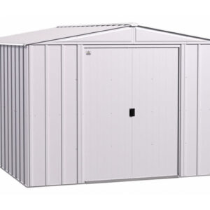 Arrow 10x12 Classic Steel Storage Shed Kit - Flute Gray