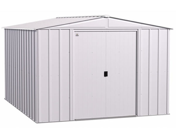 Arrow 10x12 Classic Steel Storage Shed Kit - Flute Gray