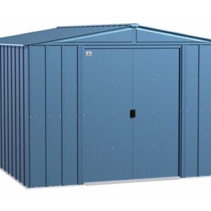 Arrow 10x12 Classic Steel Storage Shed Kit - Blue Gray