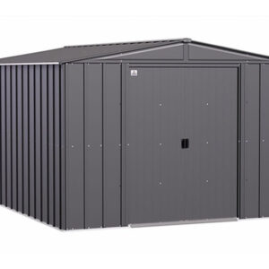 Arrow 10x14 Classic Steel Storage Shed Kit - Charcoal