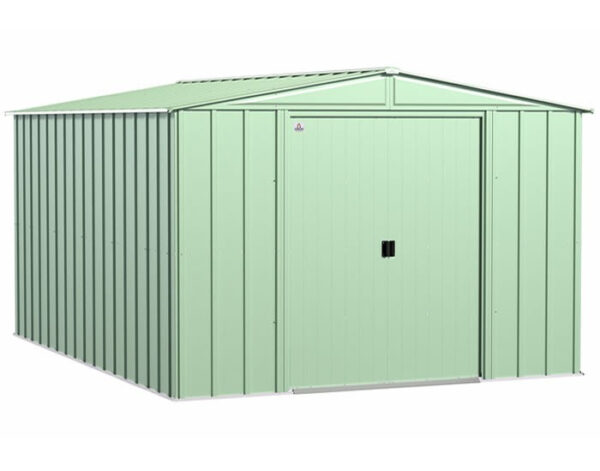 Arrow 10x14 Classic Steel Storage Shed Kit - Sage Green