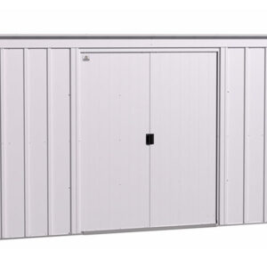 Arrow 10x4 Classic Steel Storage Shed Kit - Flute Gray