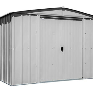 Arrow 10x8 Classic Steel Storage Shed Kit - Flute Gray