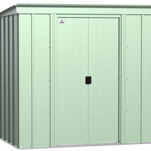 Arrow 6x4 Classic Steel Storage Shed Kit - Sage Green