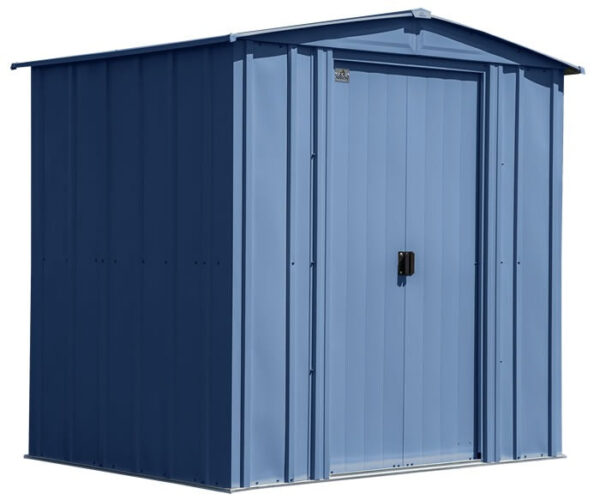 Arrow 6x5 Classic Steel Shed Kit - Blue Grey