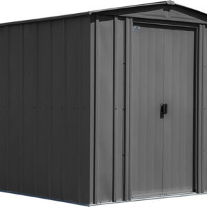 Arrow 6x7 Classic Steel Shed Kit - Charcoal