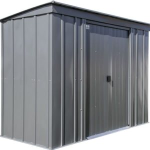 Arrow 8x4 Classic Steel Storage Shed Kit - Charcoal