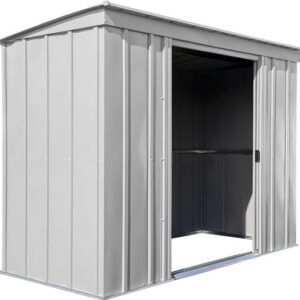 Arrow 8x4 Classic Steel Storage Shed Kit - Flute Gray