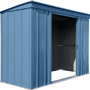 Arrow 8x4 Classic Steel Storage Shed Kit - Blue Gray