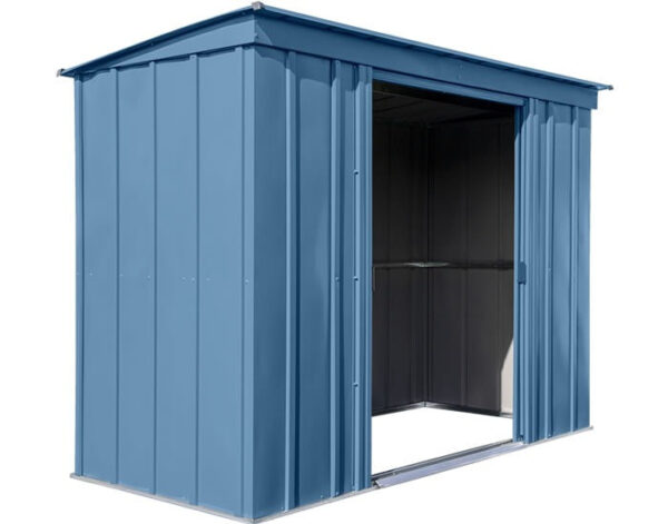 Arrow 8x4 Classic Steel Storage Shed Kit - Blue Gray