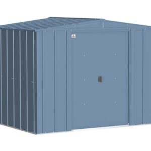 Arrow 8x6 Classic Steel Shed Kit - Blue Gray