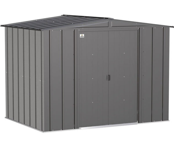 Arrow 8x6 Classic Steel Storage Shed Kit - Gray