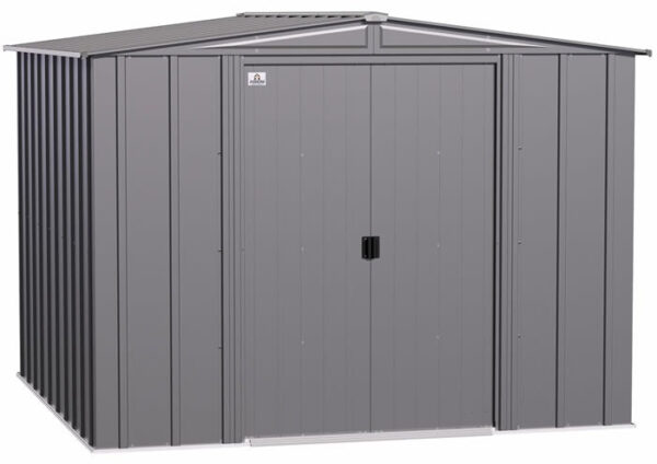Arrow 8x8 Classic Steel Storage Shed Kit - Charcoal