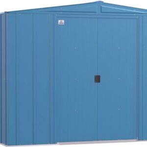 Arrow 8x8 Classic Steel Storage Shed Kit - Blue Gray