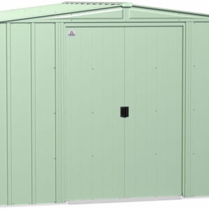 Arrow 8x8 Classic Steel Storage Shed Kit - Sage Green