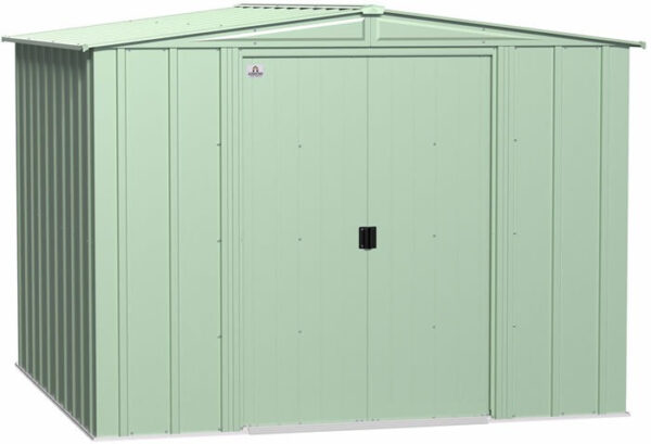 Arrow 8x8 Classic Steel Storage Shed Kit - Sage Green