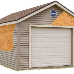 Greenbriar 12x20 Wood Garage Shed Kit - ALL Pre-Cut