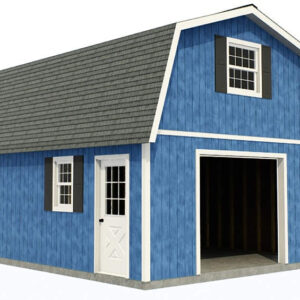 Best Barns Jefferson 16x24 Wood Garage Kit
