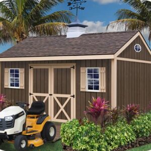 Brookfield 16x12 Wood Storage Shed Kit - ALL Pre-Cut