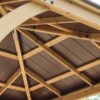 Meridian Solid Wood Patio Gazebo 10 Ft. W x 10 Ft. D - Image 3