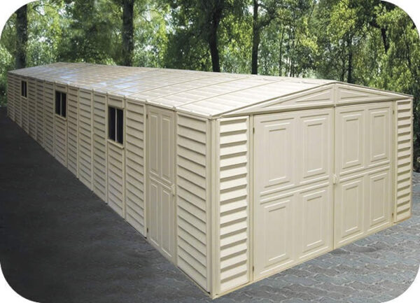DuraMax Sheds Vinyl Garage 10x33 w/ Foundation Kit