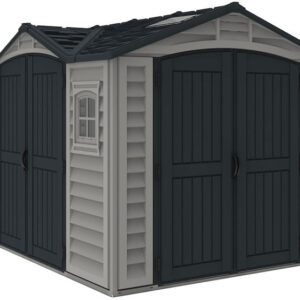 DuraMax 10.5x8 Apex Pro Vinyl Shed w/ Foundation Kit
