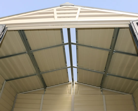 DuraMax 10x8 StoreMax Plus Shed Roof Ridge Skylight Included!