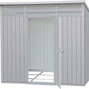 Duramax 8x6 Palladium Metal Shed Kit - Light Gray