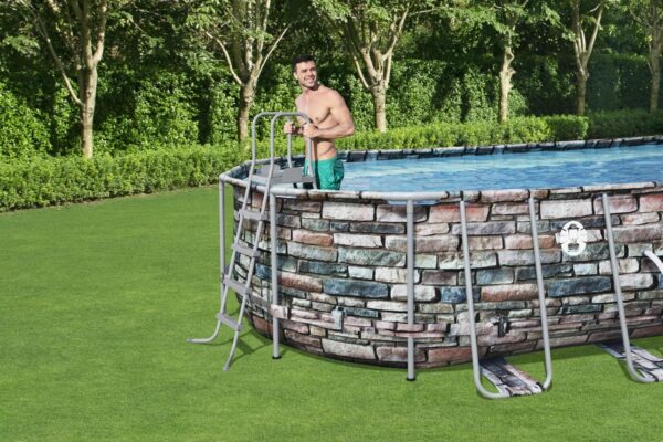 Coleman Power Steel 26’ x 12’ x 52” Oval Above Ground Pool Set - Image 10