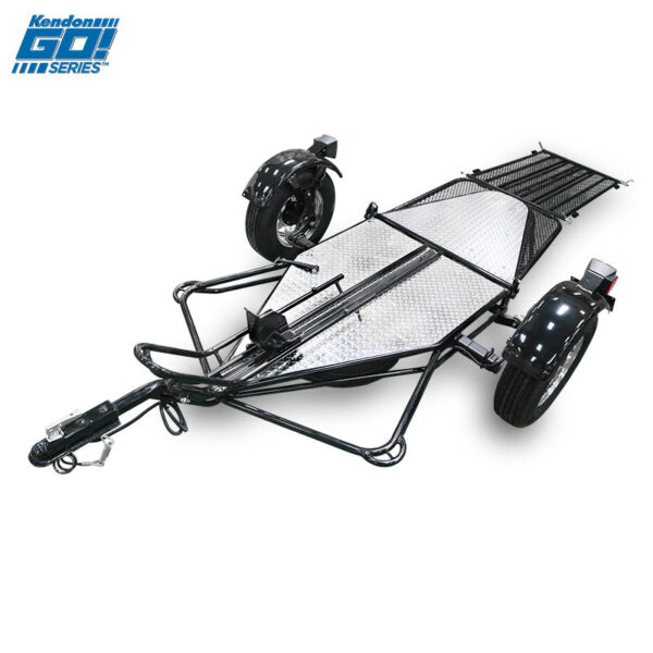 Go! Series Single Rail Ride-Up Folding Motorcycle Trailer - Image 8