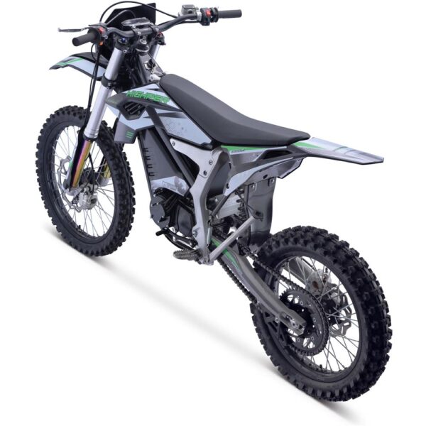 MotoTec Venom 72v 12000w Electric Dirt Bike White - Image 5