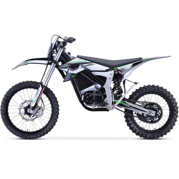 MotoTec Venom 72v 12000w Electric Dirt Bike White - Image 2
