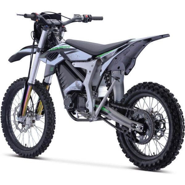 MotoTec Venom 72v 12000w Electric Dirt Bike White - Image 3