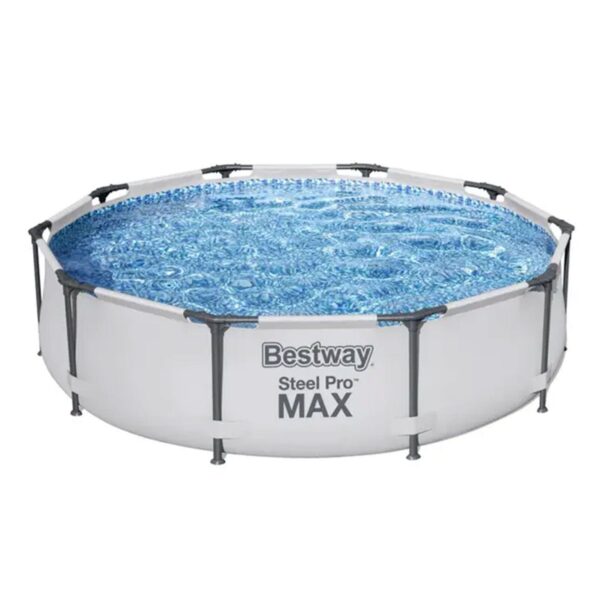 Bestway Steel Pro MAX 10'x30" Round Above Ground Outdoor Swimming Pool with Pump - Image 5