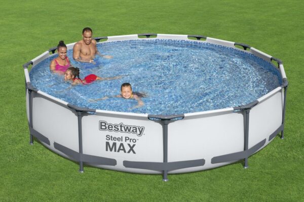 Bestway Steel Pro 12ft x 30in Frame Above Ground Pool Set with Pump - Image 2