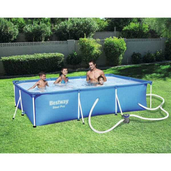 Bestway Steel Pro 118 x 79 x 26" Frame Above Ground Pool Set - Image 4