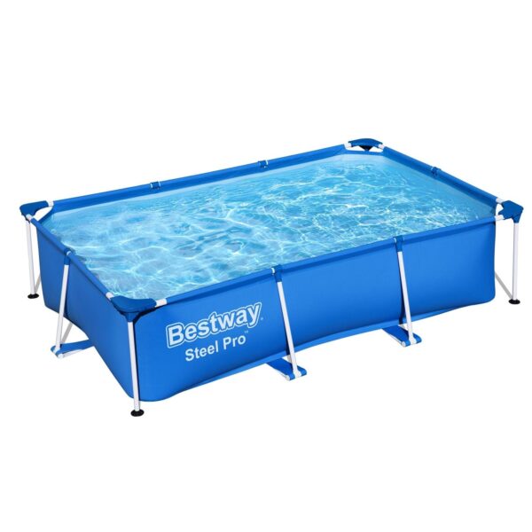 Bestway Steel Pro 8.5'x67"x24" Rectangular Above Ground Outdoor Swimming Pool - Image 7