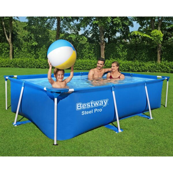 Bestway Steel Pro 8.5'x67"x24" Rectangular Above Ground Outdoor Swimming Pool - Image 3