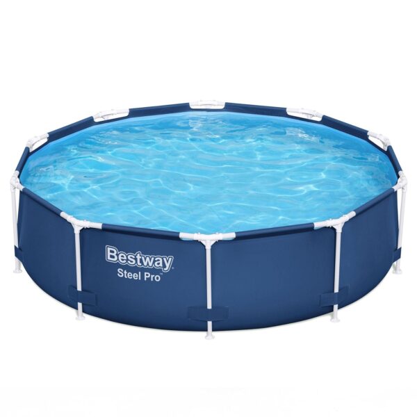Bestway Steel Pro 10'x30" Round Above Ground Swimming Pool Set with Filter Pump - Image 6